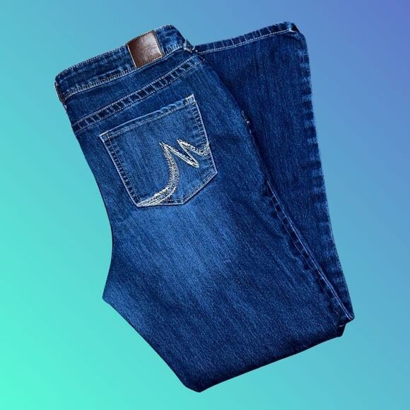 Plus Size Maurices Hi Rise Medium Wash Jeans Size 16 35x30 #16 - Picture 3 of 5